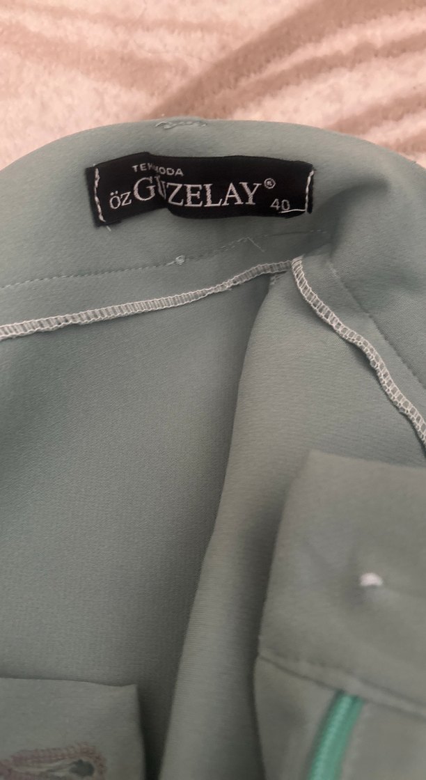 Pembe ve yeşil ikisi tek fiyat Kumaş nikralı Kadın Pantolon - Görsel 4