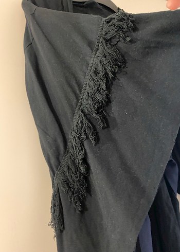 TRENDYOL SİYAH PÜSKÜLLÜ KİMONO - Görsel 3