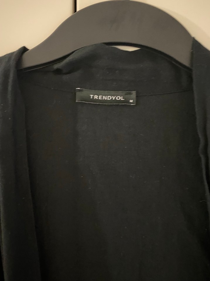 TRENDYOL SİYAH PÜSKÜLLÜ KİMONO - Görsel 5