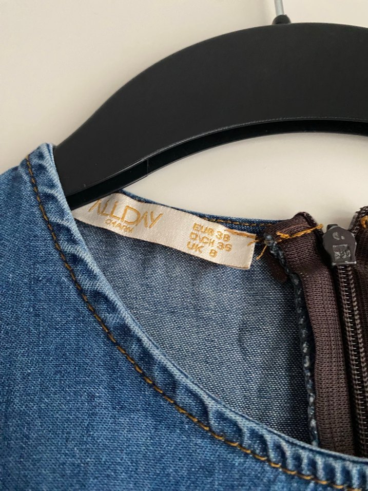 Allday marka kadın  tesettür Kot Elbise - Görsel 4