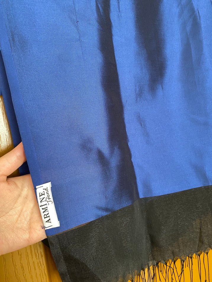 Armine marka lacivert şal - Görsel 2