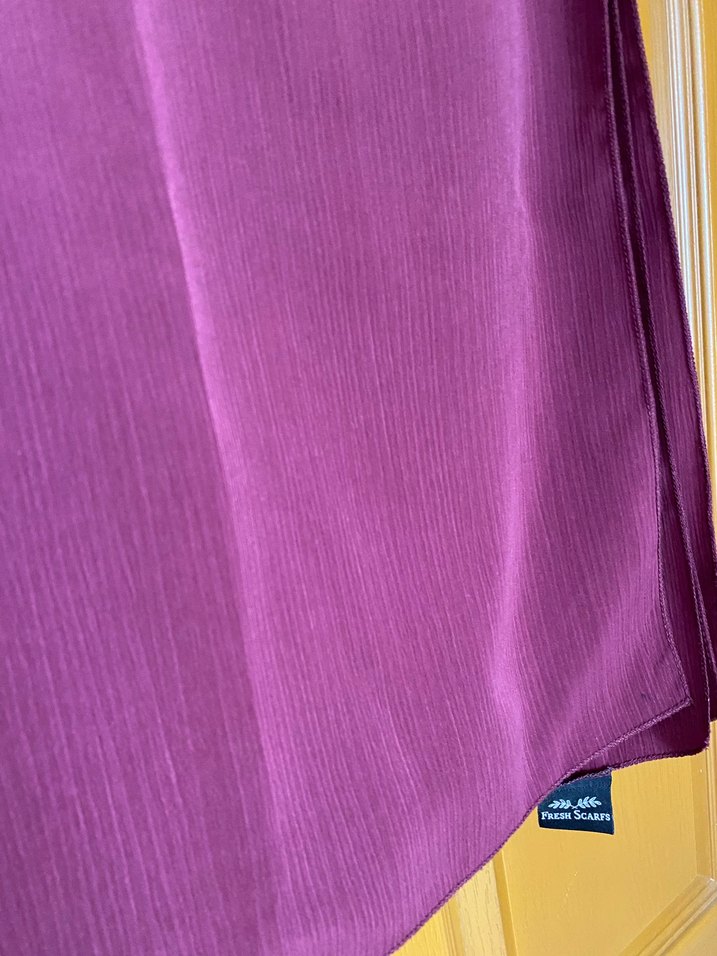 Freshscarf marka krinkıl serisi mor şal - Görsel 3