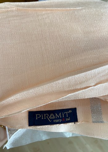 Somon gümüş renkte özel gün şalı - Görsel 3