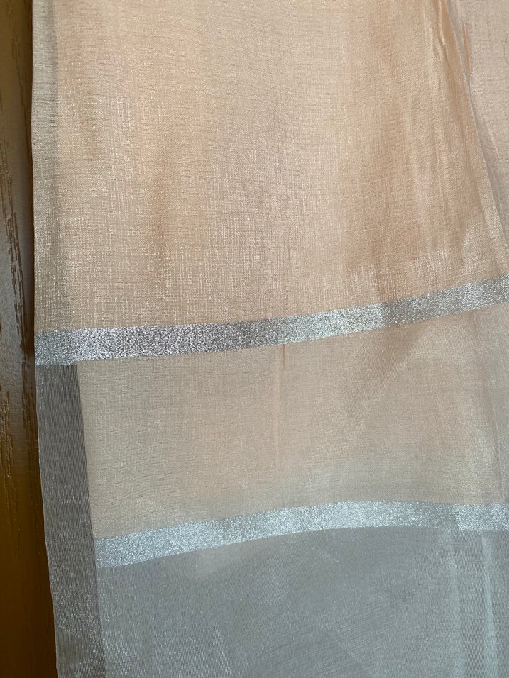 Somon gümüş renkte özel gün şalı - Görsel 2