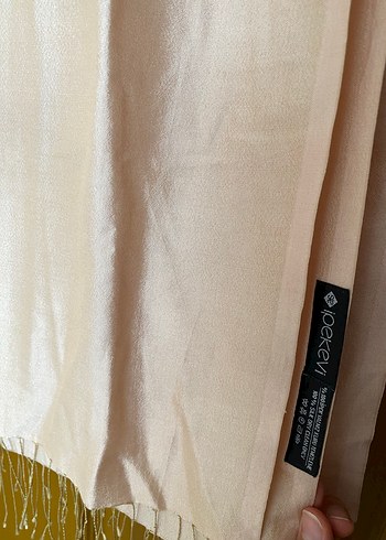 Ipekevi marka %100 ipek pudra şal - Görsel 5