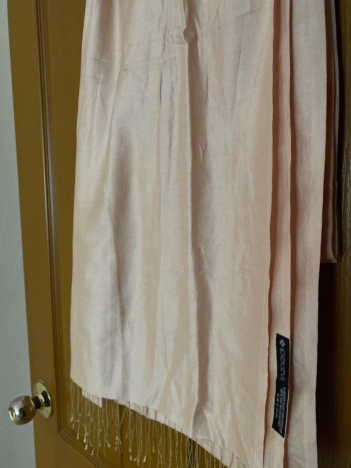 Ipekevi marka %100 ipek pudra şal - Görsel 3