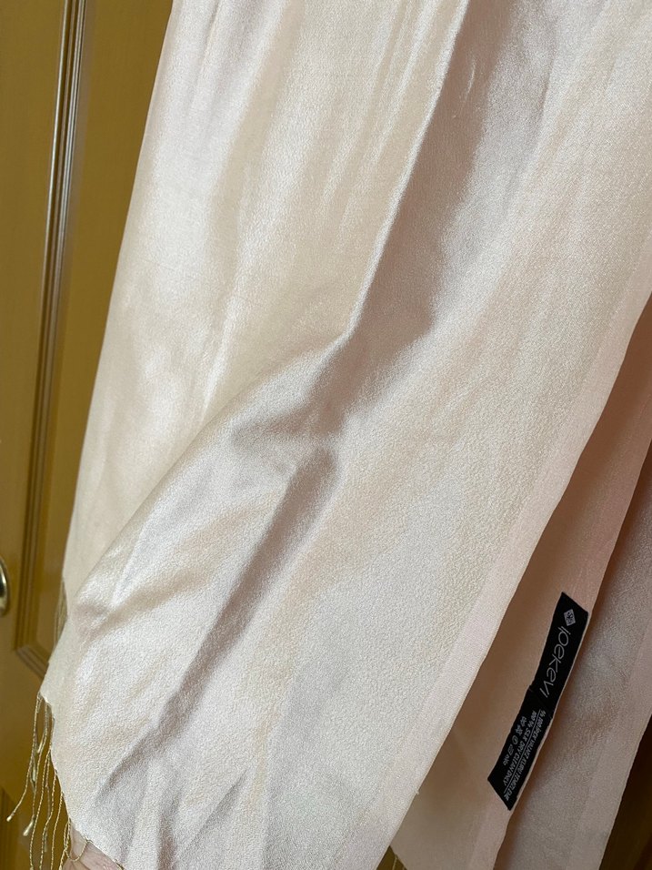 Ipekevi marka %100 ipek pudra şal - Görsel 4