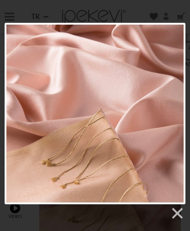 Ipekevi marka %100 ipek pudra şal - Görsel 2