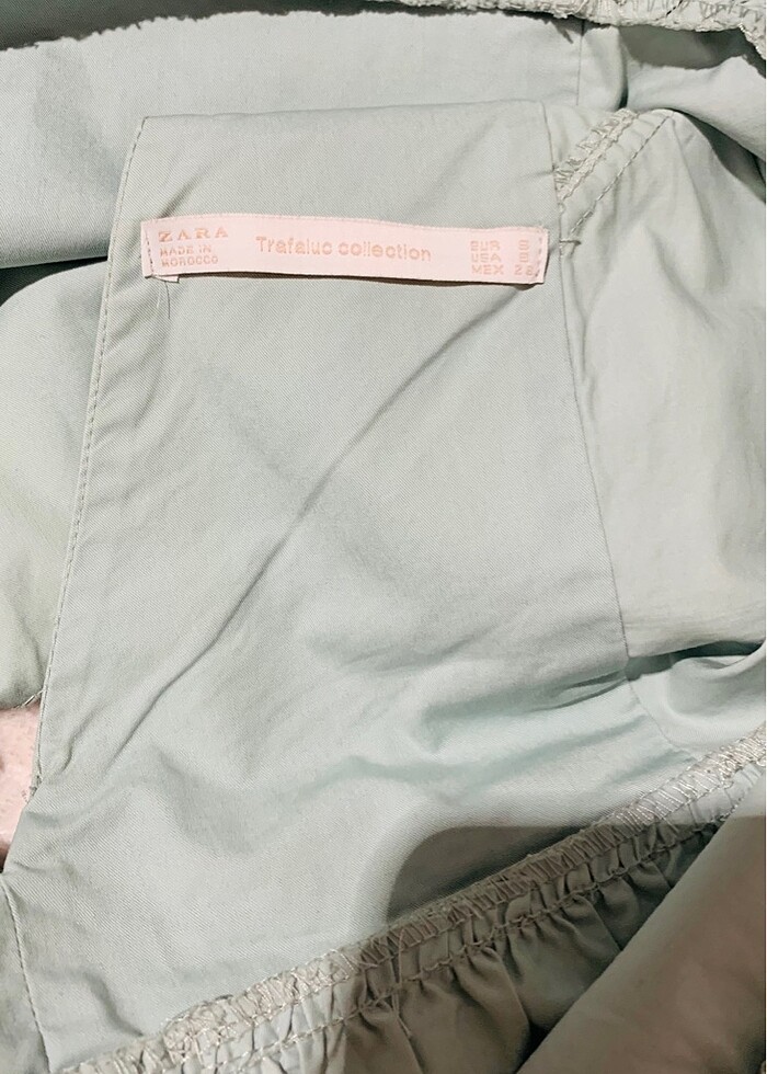 Zara Orijinal Bluz S Beden ? Mint Yeşili - Görsel 3