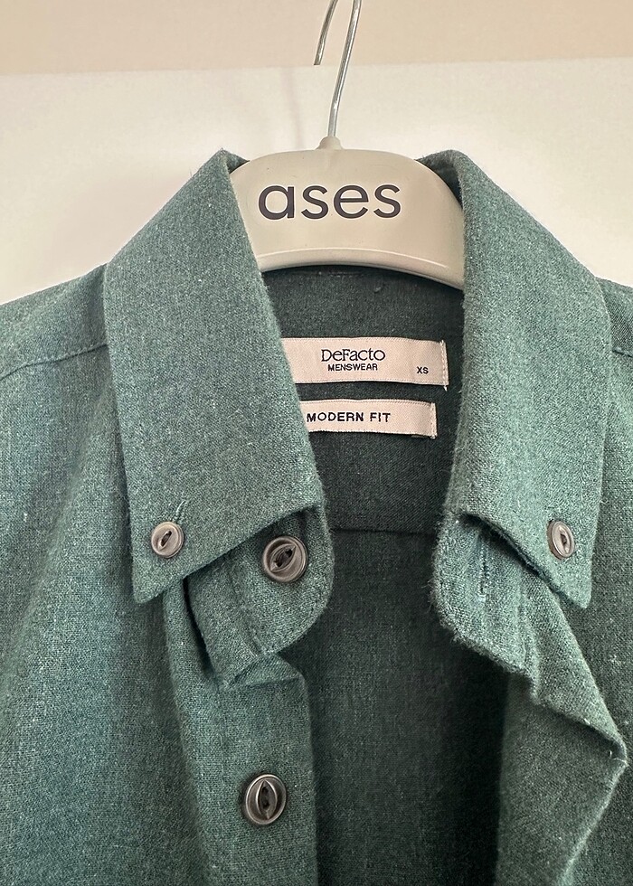 Erkek yeşil gömlek - Görsel 2