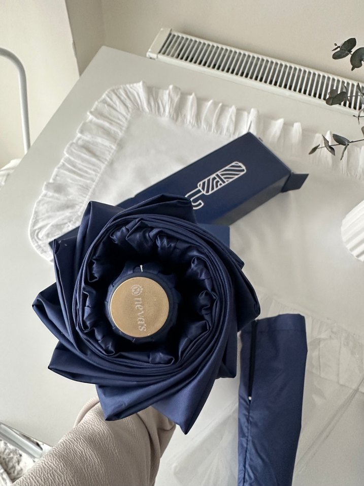 Lacivert Baskılı  Şemsiye - Görsel 4