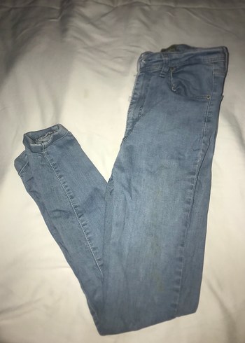 Mavi Kadın Midi Boy Dar Kesim Denim Jean