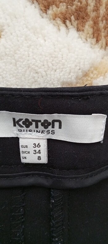 36 Beden siyah Renk Kumaş pantolon 