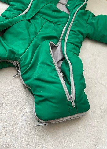 Yeşil Fermuarlı Bebek Tulumu - Görsel 5