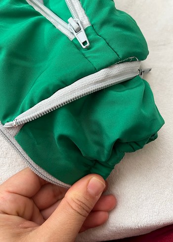 Yeşil Fermuarlı Bebek Tulumu - Görsel 4