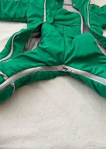 Yeşil Fermuarlı Bebek Tulumu - Görsel 6