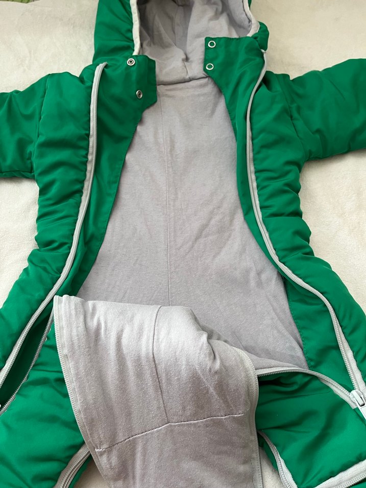 Yeşil Fermuarlı Bebek Tulumu - Görsel 2