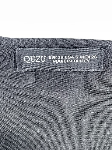 36 Beden siyah Renk Quzu Uzun Elbise %70 İndirimli.