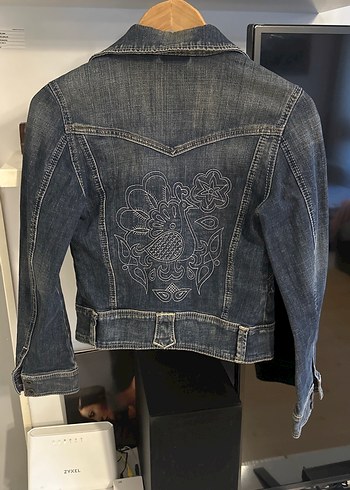 Mavi jean marka kot ceket - Görsel 2