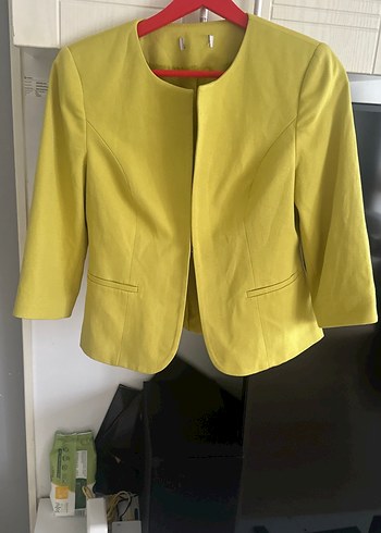 Sarı Kadın Blazer Ceket - Görsel 2