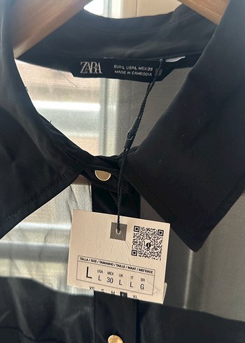 ZARA marka Transparan Uzun Kollu Gömlek - Görsel 2