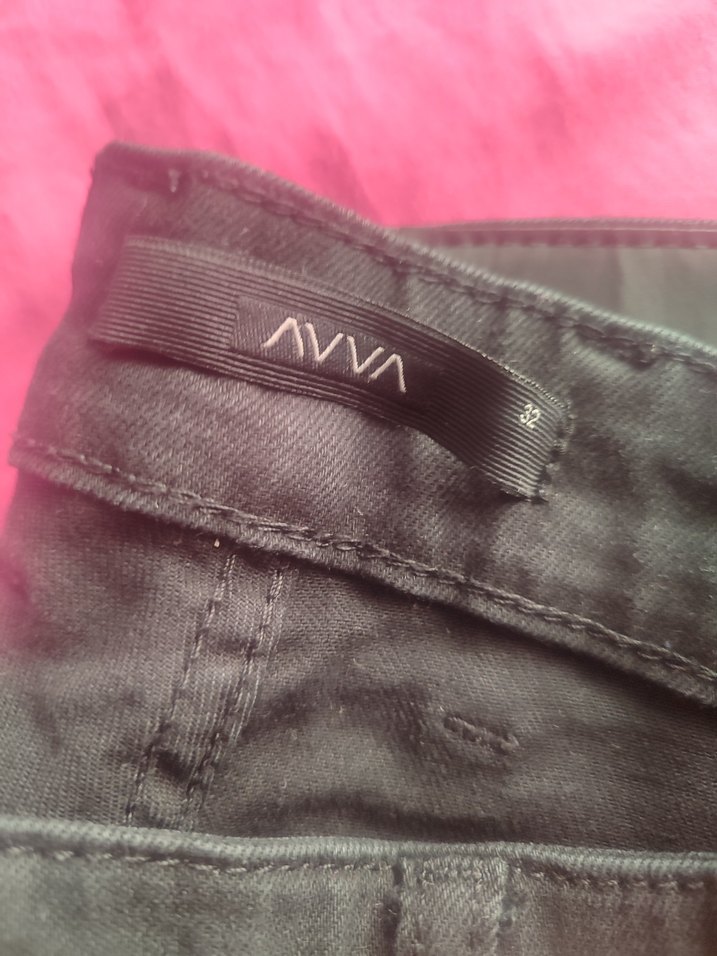 Siyah Baskılı erkek Dar Kesim Midi Kot Pantolon - Görsel 4