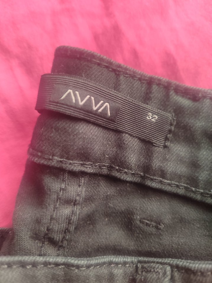 Siyah Baskılı erkek Dar Kesim Midi Kot Pantolon - Görsel 2