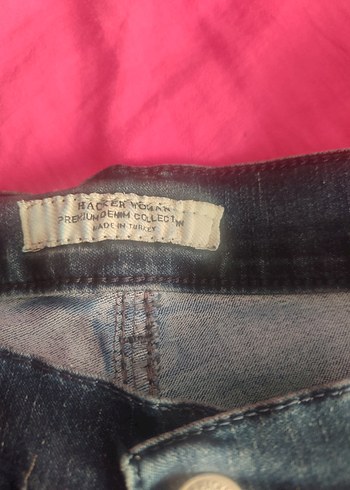 Gri erkek Denim Pantolon Velcro Detaylı - Görsel 3