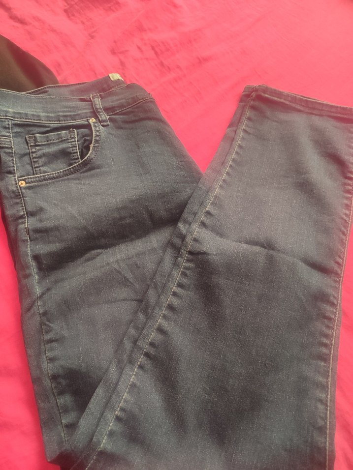 Gri erkek Denim Pantolon Velcro Detaylı - Görsel 5