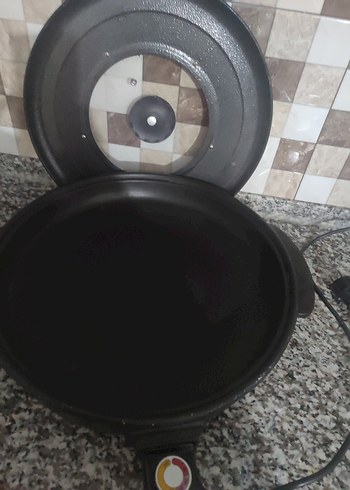 Gri Elektrikli Tava ve Cam Kapak - Görsel 3