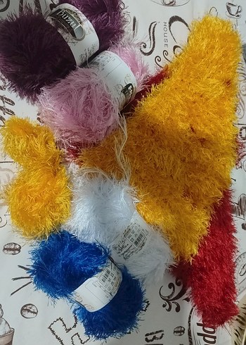 Renkli Tüylü lif siparişi yapılır - Görsel 3
