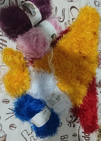 Renkli Tüylü lif siparişi yapılır - Görsel 4