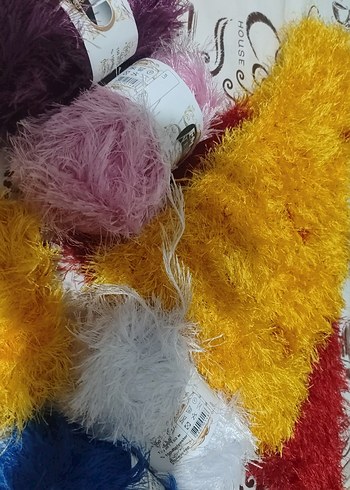 Renkli Tüylü lif siparişi yapılır - Görsel 5