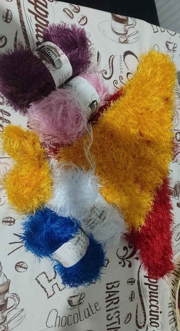 Renkli Tüylü lif siparişi yapılır - Görsel 3