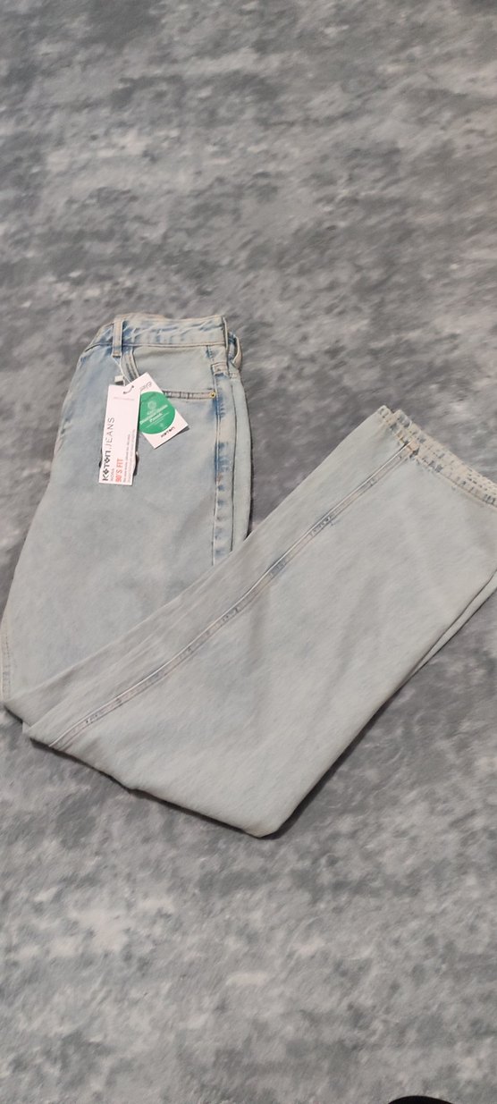 Kadın Açık İndigo Yüksek Bel Jean - Görsel 2