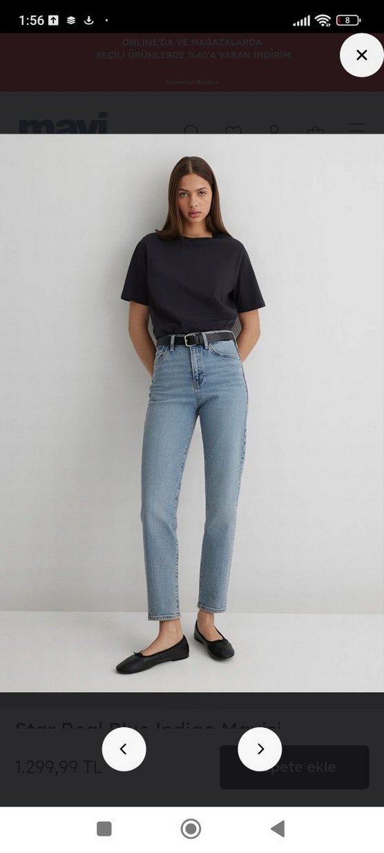 Star Real Blue Indigo Mavisi Jean Pantolon - Görsel 3