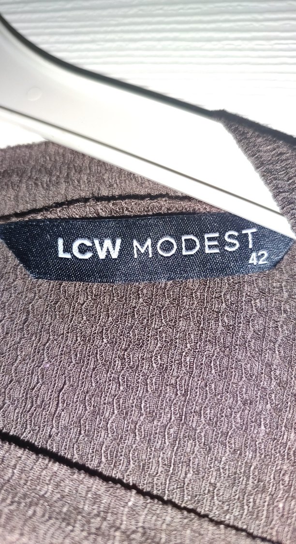 kahve Uzun Kollu Kemerli Uzun Elbise - Görsel 3