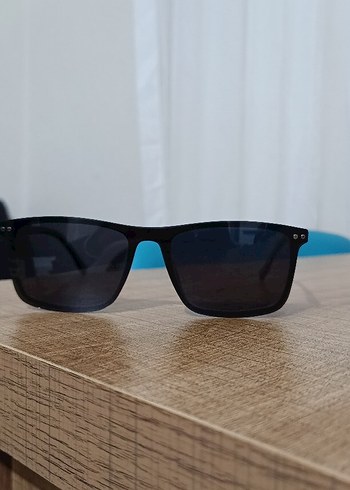 unisex avva marka Şeffaf Gri Minimalist  Güneş Gözlüğü - Görsel 2