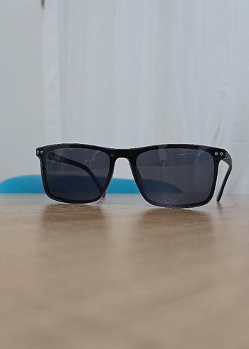 unisex avva marka Şeffaf Gri Minimalist  Güneş Gözlüğü - Görsel 3