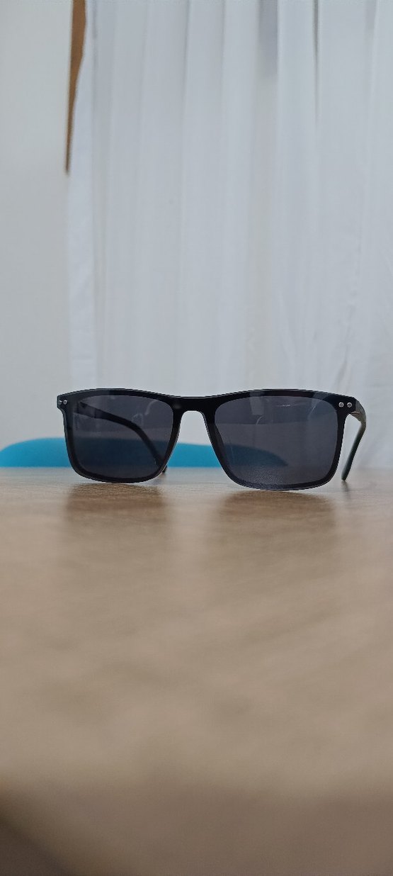 unisex avva marka Şeffaf Gri Minimalist  Güneş Gözlüğü - Görsel 3