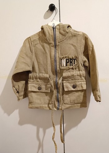 Kemerli Bej Erkek Çocuk Ceket - Görsel 9