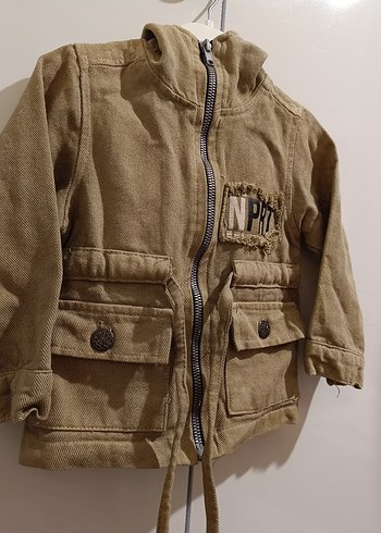 Kemerli Bej Erkek Çocuk Ceket - Görsel 3