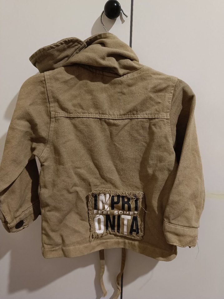 Kemerli Bej Erkek Çocuk Ceket - Görsel 4