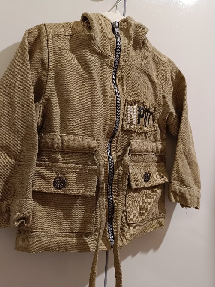 Kemerli Bej Erkek Çocuk Ceket - Görsel 3