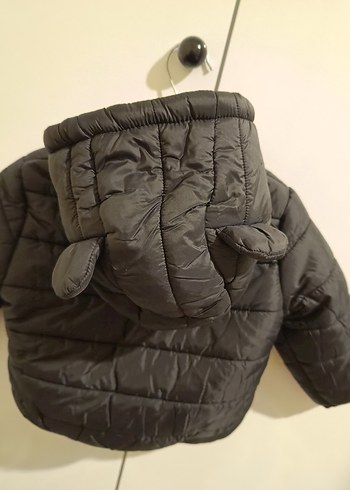 Erkek Çocuk Siyah Kürklü Kapüşonlu Mont - Görsel 7