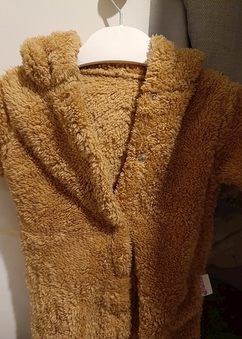 Kahverengi Kürklü Bebek Tulumu - Görsel 2