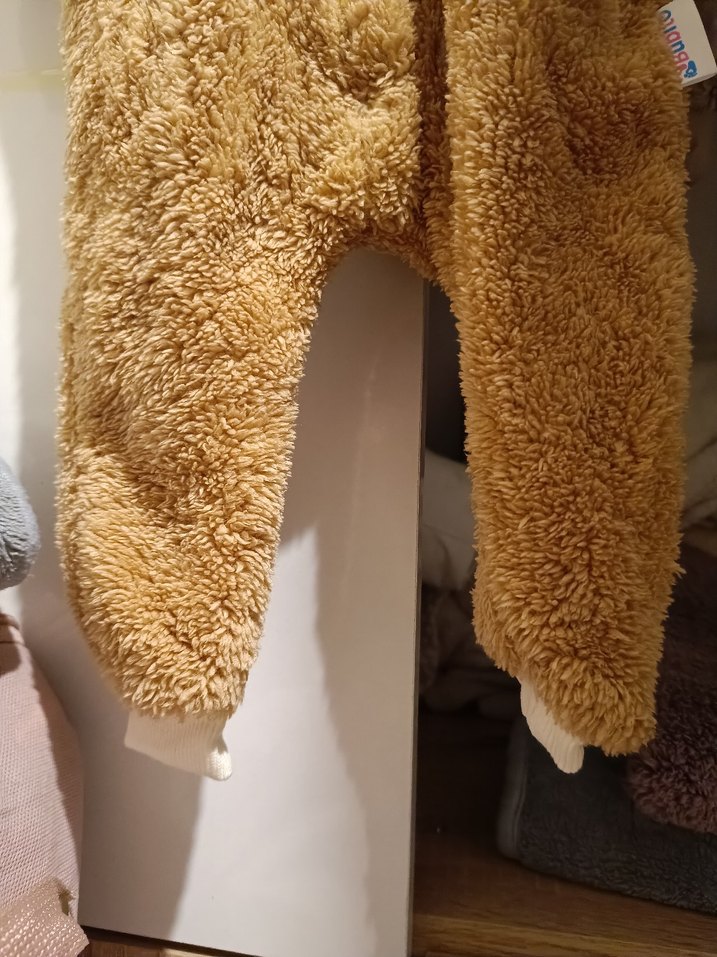 Kahverengi Kürklü Bebek Tulumu - Görsel 3