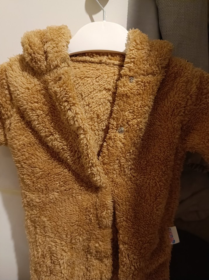 Kahverengi Kürklü Bebek Tulumu - Görsel 2