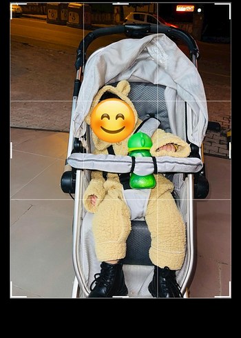 Örgü Dokulu Kahverengi Bebek Tulumu - Görsel 8