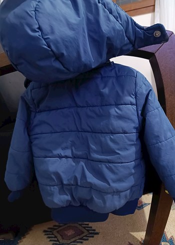 Düğmeli Lacivert Erkek Çocuk Mont - Görsel 5